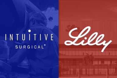 Eli Lilly and Intuitive Surgical logos