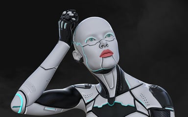 Robot in deep thought