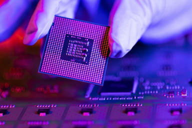 computer processor chip placement