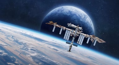 Spacecraft in orbit