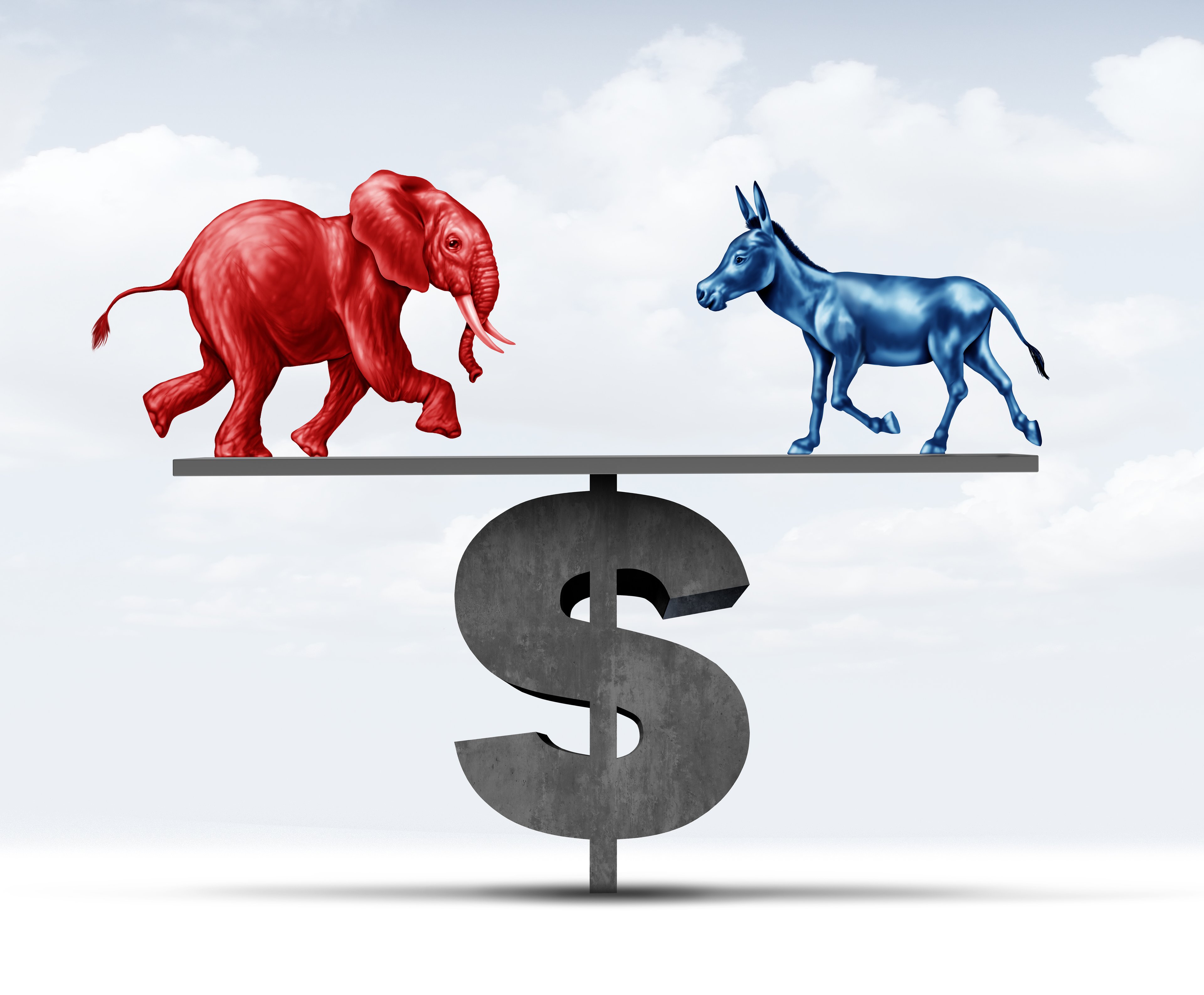 Donkey Elephant Dollar