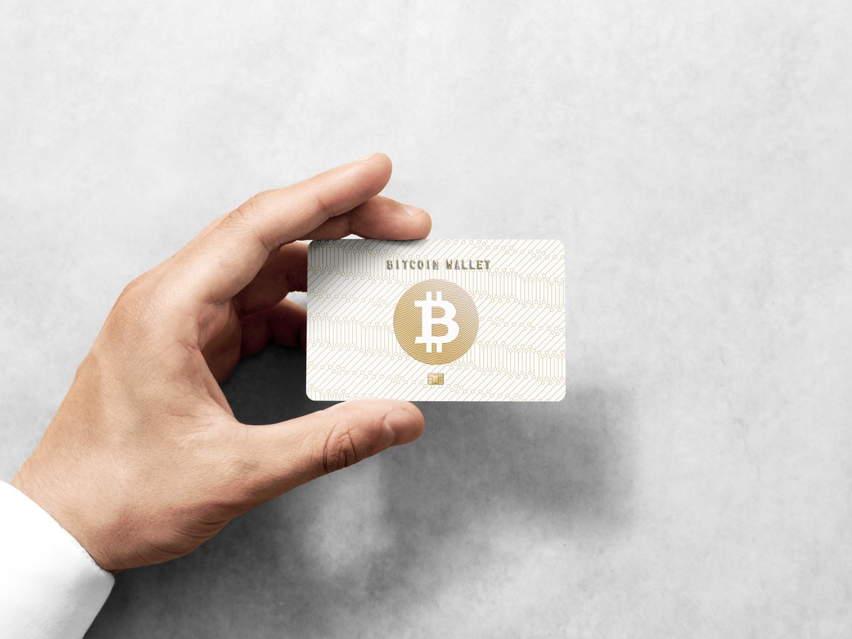 A Bitcoin debit card.