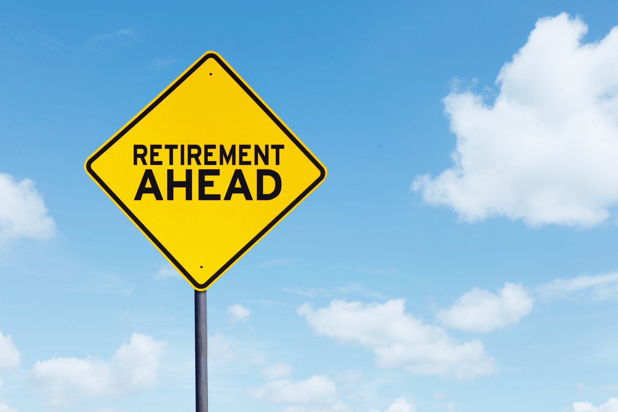 Getty - retirement ahead road sign prepare