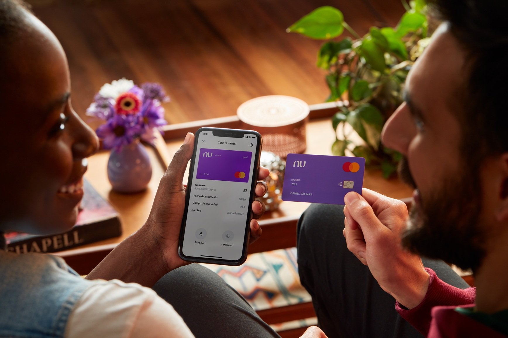 Using a Nu credit card and app