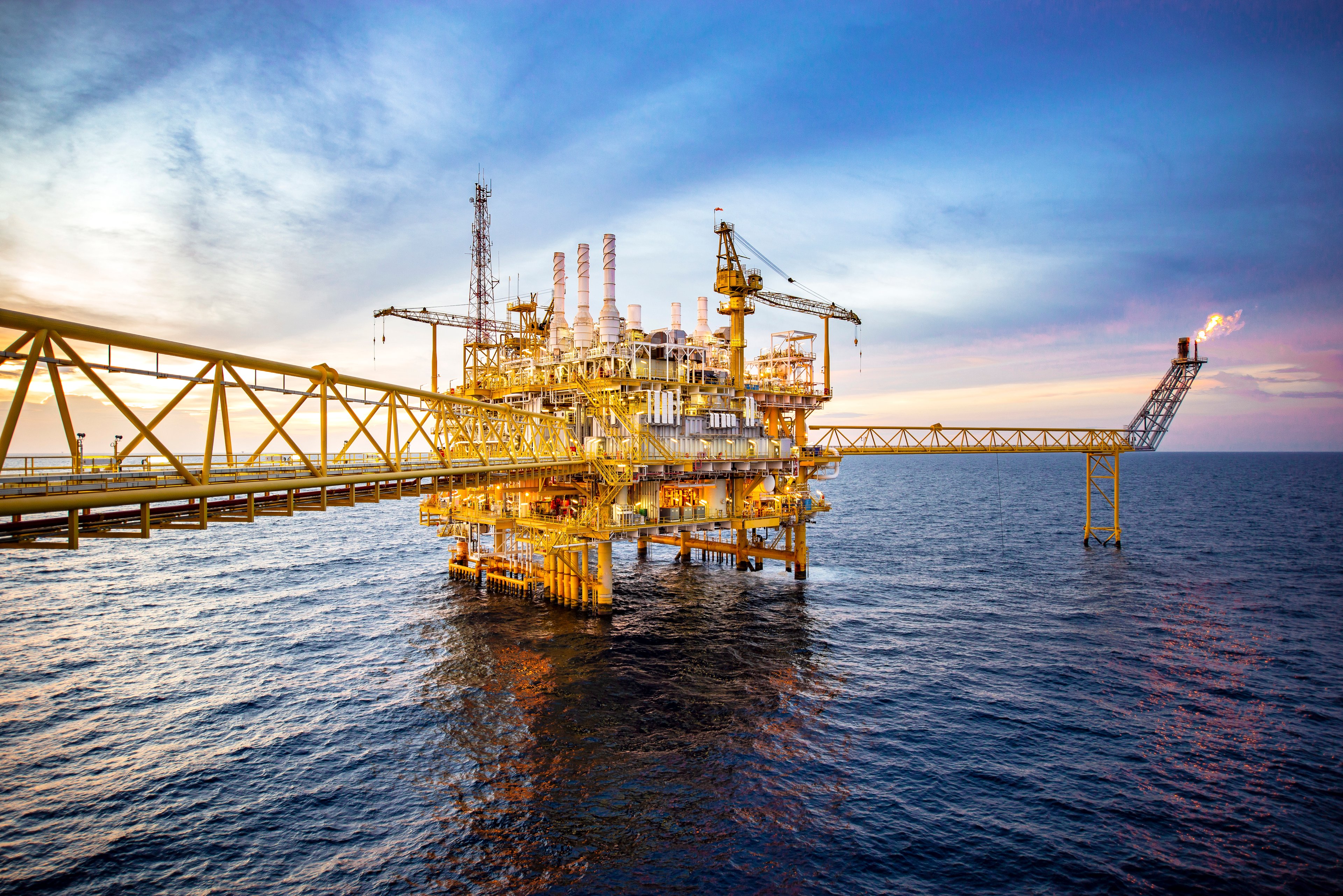 oil rig energy gas ocean