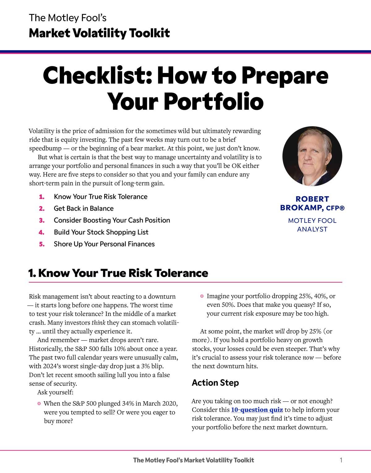 Market Toolkit checklist cover