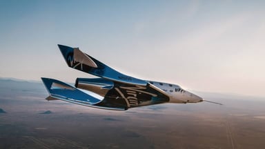 Virgin Galactic's VSS Unity in flight