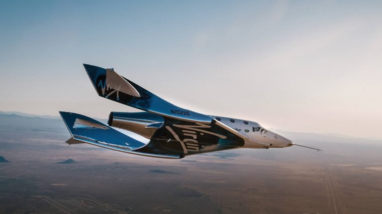 Virgin Galactic's VSS Unity in flight
