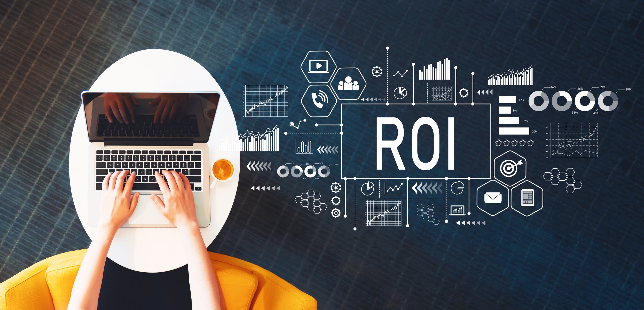 ROI and laptop hands