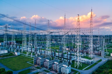 a big electric substation