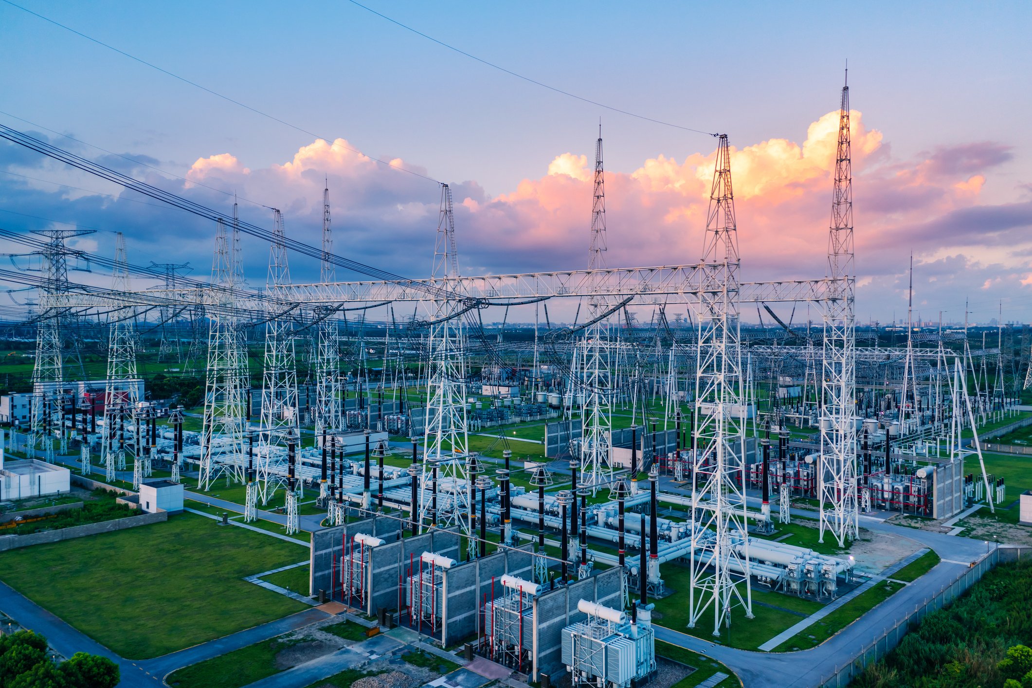 a big electric substation