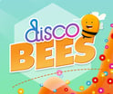 disco-bees-flowers-logo-with-bee-white-hex-400-333