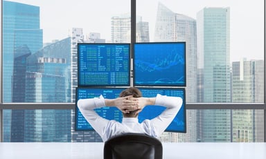 stock portfolio management trading desk screens invest getty