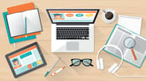 Online Education Animated Student Workspace