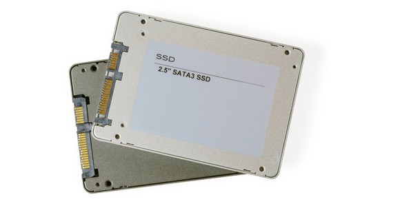 SSDs (solid state drives) store data on NAND chips.