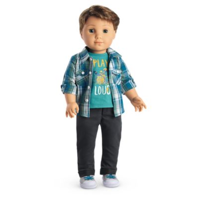 The first boy character in the American Girl doll series, Logan Everett