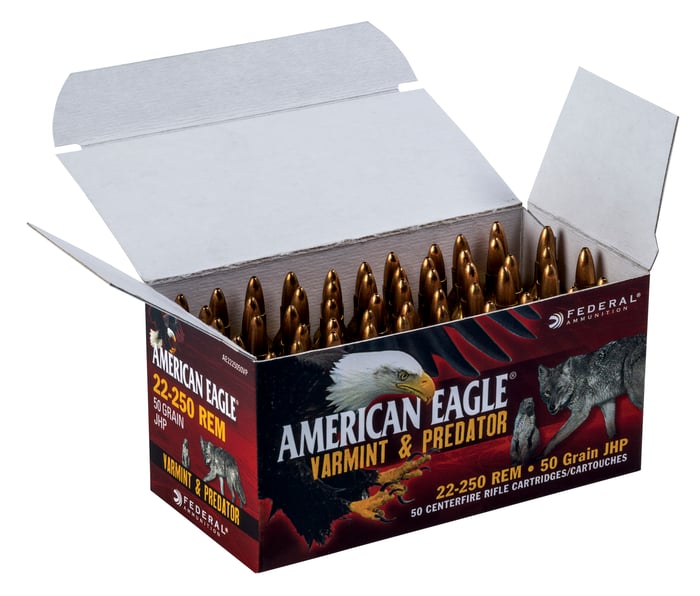 Open box of Federal Premium ammunition