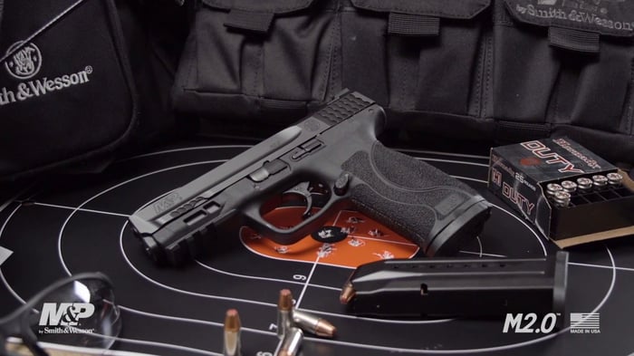 The Smith & Wesson M&P 2.0 semi-auto pistol