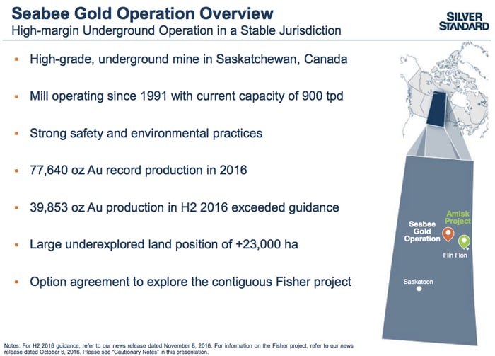 An overview of the Seabee mine opportunity.