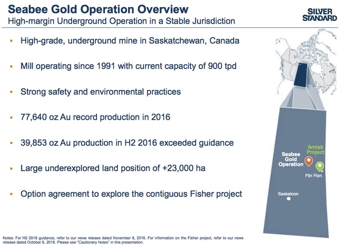 An overview of the Seabee mine opportunity. 