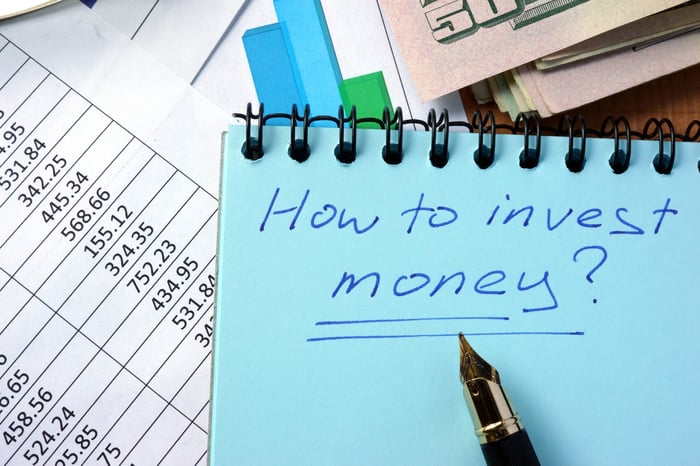 Notebook on which is written "how to invest money"