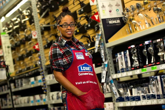 A Lowe's employee