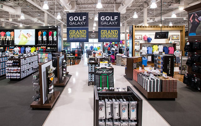 A Golf Galaxy store opening in a former Goldsmith location