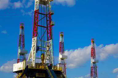 drilling rig close up