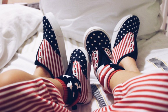 Children's shoes for 4th of July
