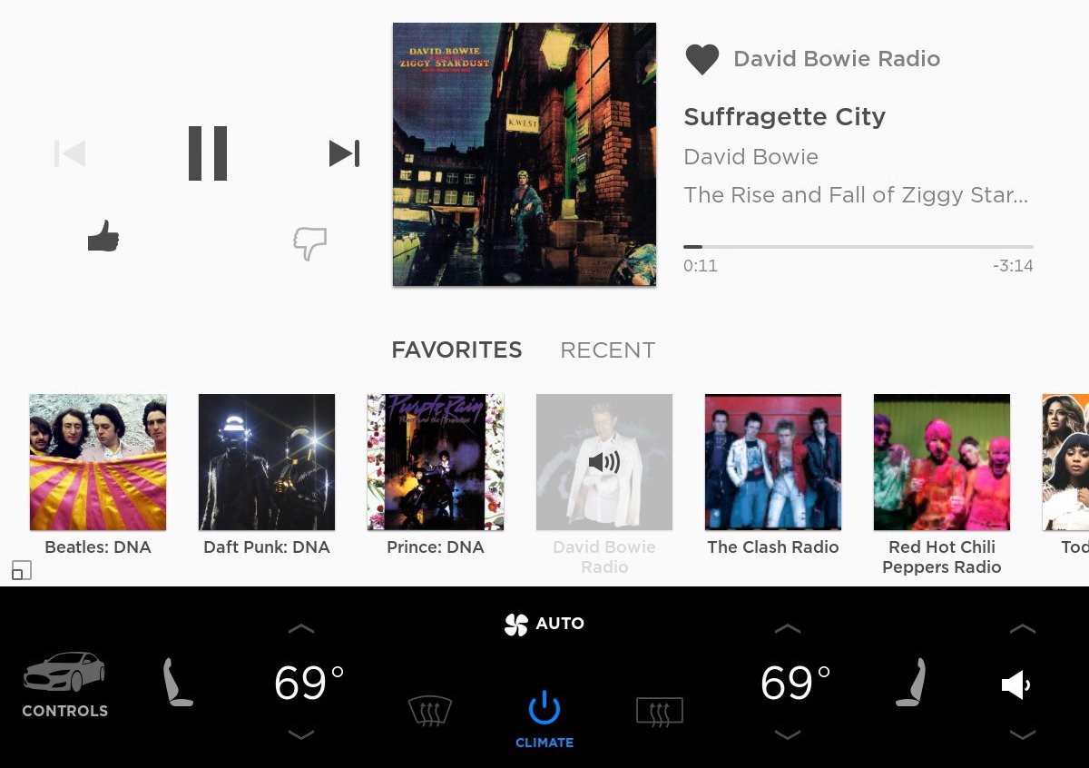 slacker radio tesla