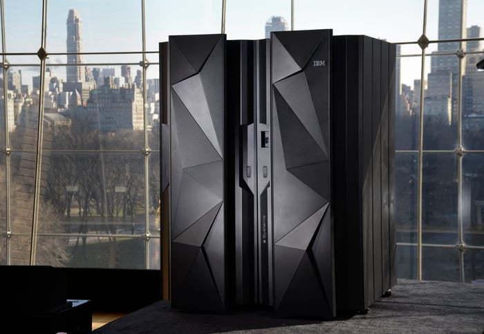 The IBM z13 mainframe.