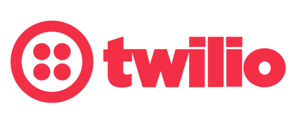 Red Twilio logo.