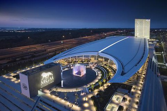 Aerial view of MGM National Harbor.