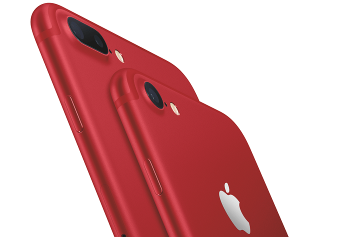 Red iPhone 7 and 7 Plus