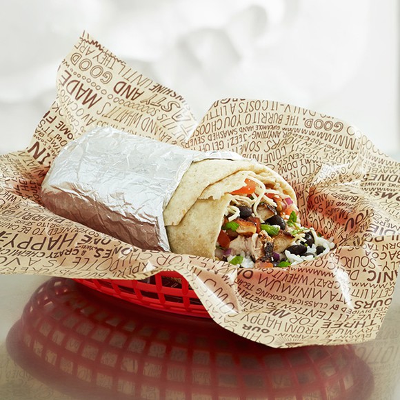 A Chipotle burrito