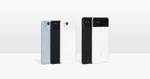 Google's Pixel 2 and Pixel 2 XL.
