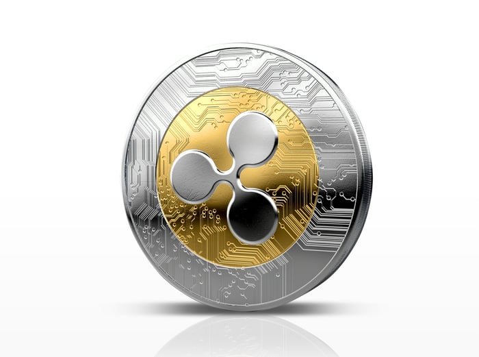 A physical Ripple coin. 