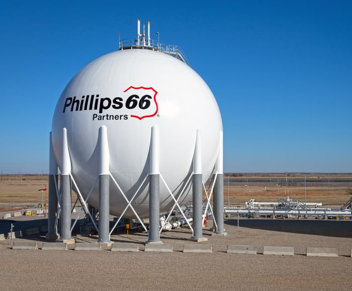 Phillips 66 natural gas storage sphere