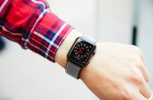 Apple Watch Series 3 on a person's wrist