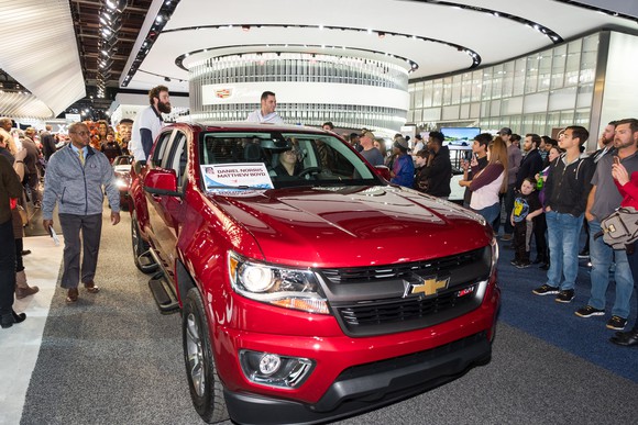 Detroit Tigers Tour Chevrolet Colorado Exhibit At NAIAS