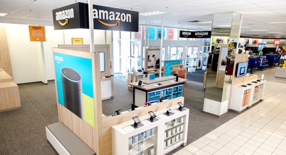 An Amazon smart home shop inside a Kohl's store