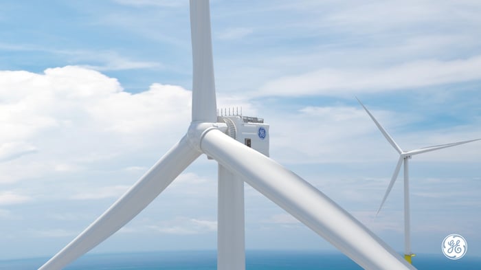 Rendering of GE's 12 MW wind turbine. 