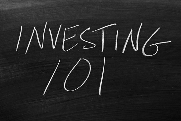 investing 101, written on a blackboard