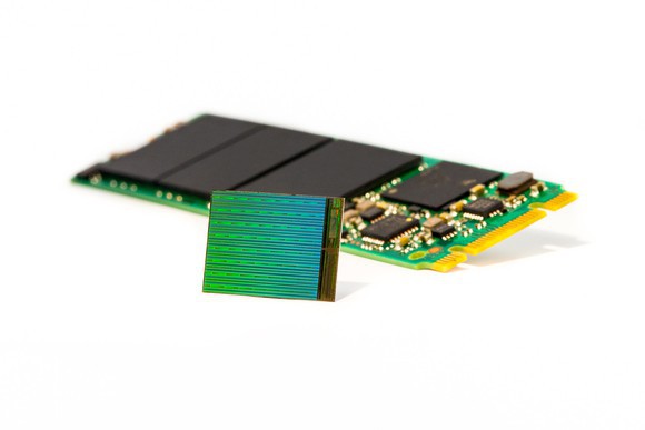An Intel solid state drive.