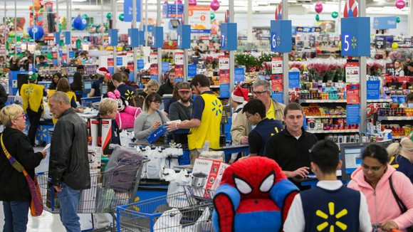 A crowded WalMart