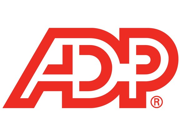 ADP letter logo in red