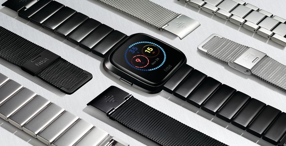 The Fitbit Versa smartwatch.