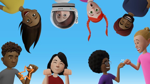 Facebook Spaces avatars.