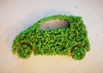 Getty Green Car Made of Leaves