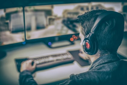 Gamer Playing Games